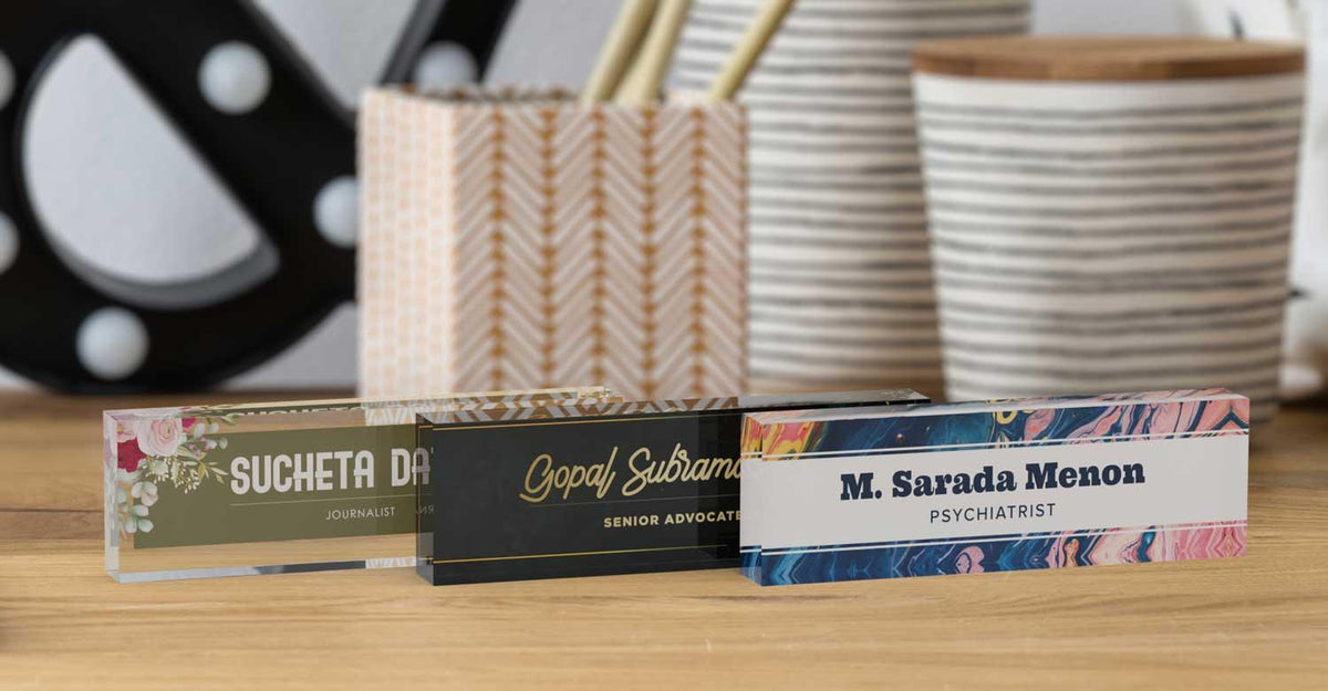 Collection of Desk Name Plates