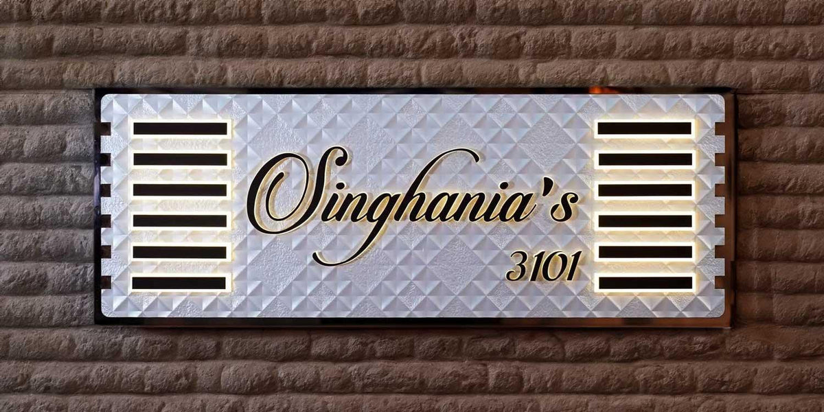 Installed LED Nameplate