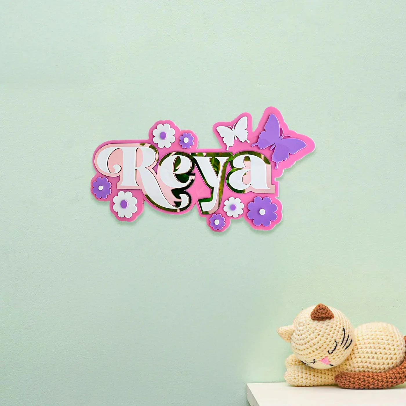 3 Layer Name Plaque - Garden Grace