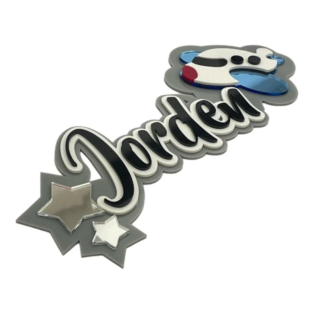 3 Layer Name Plaque - Starry Skies