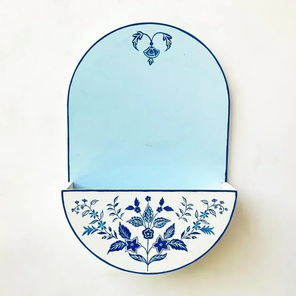 Round Planter Name Plate - Sunny Yellow & Blue