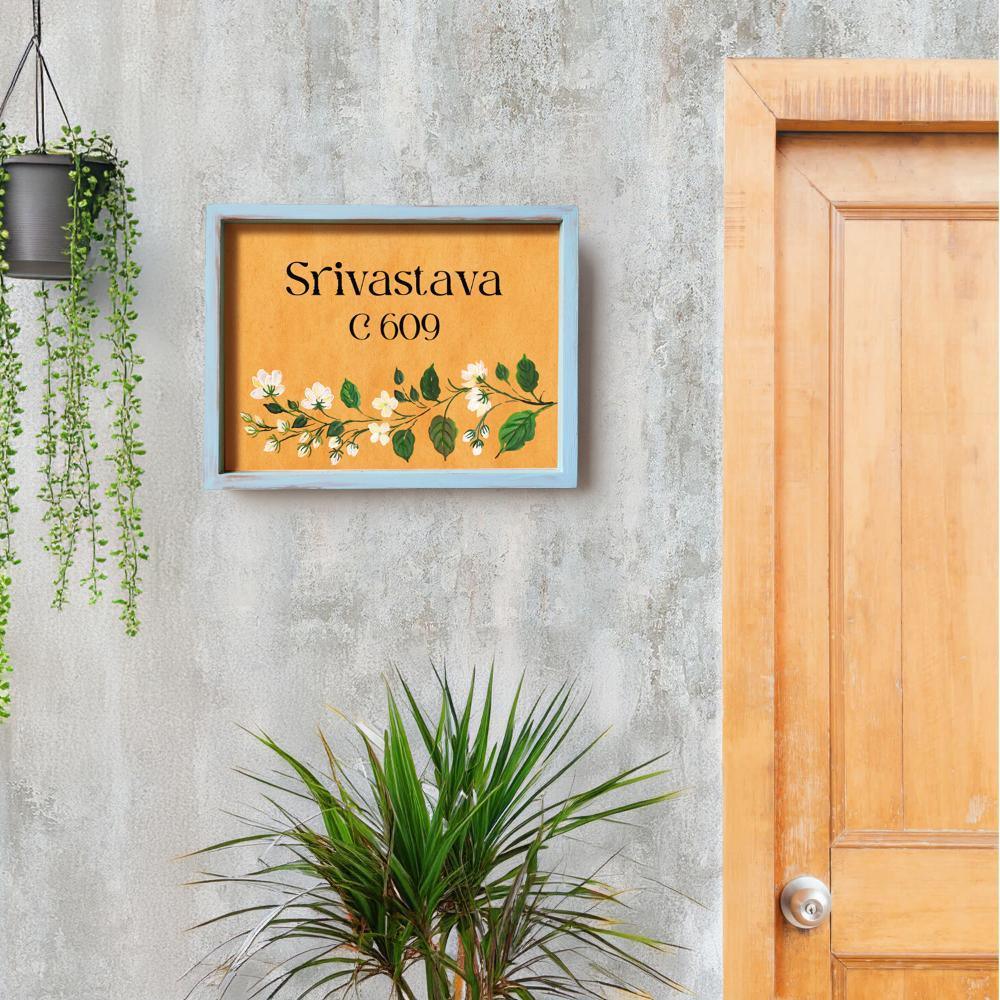 Mogra - Hand-painted Customized Nameplate