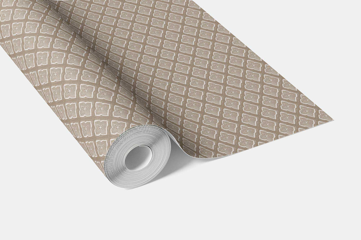 Petal Trellis Wallpaper - Sand Taupe