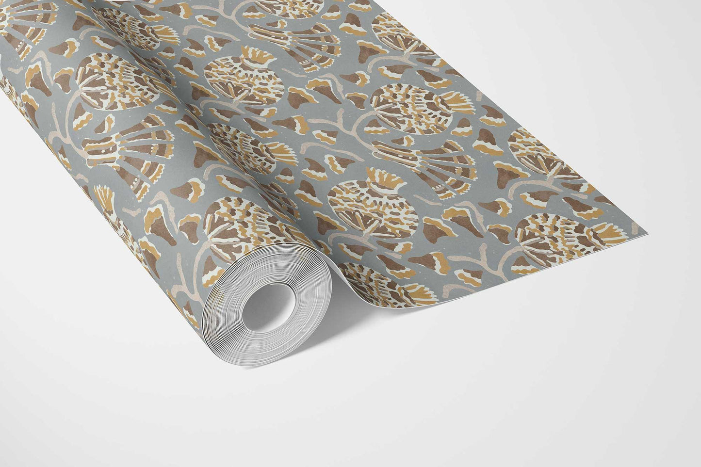 Buti Cascade Wallpaper - Misty Blue