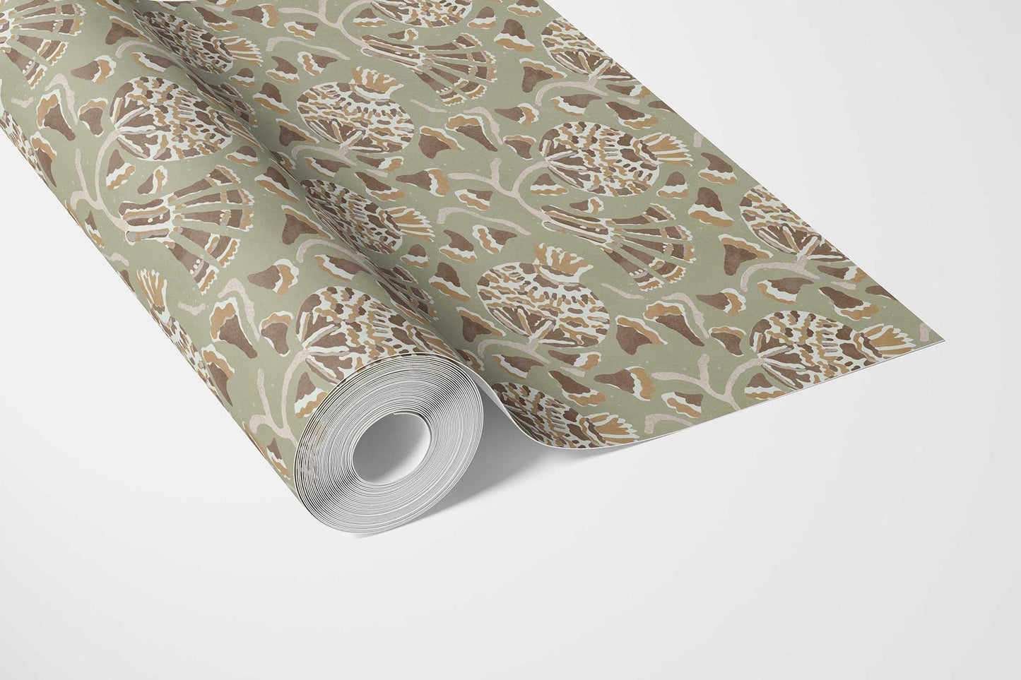 Buti Cascade Wallpaper - Sage Green