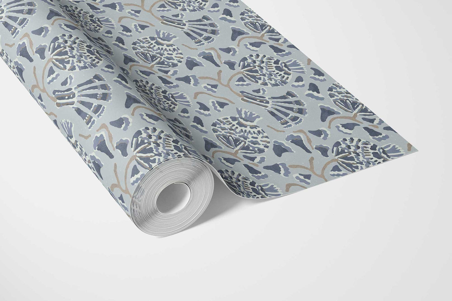Buti Cascade Wallpaper - Powder Blue