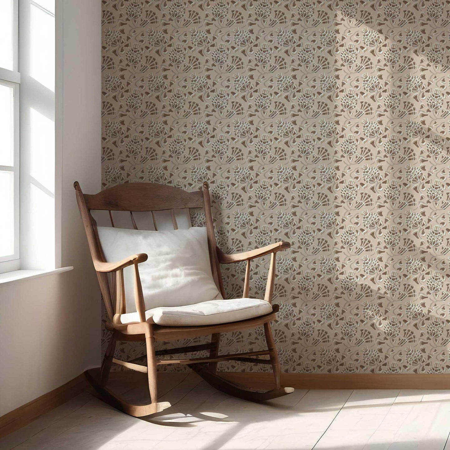 Buti Cascade Wallpaper - Sand Beige