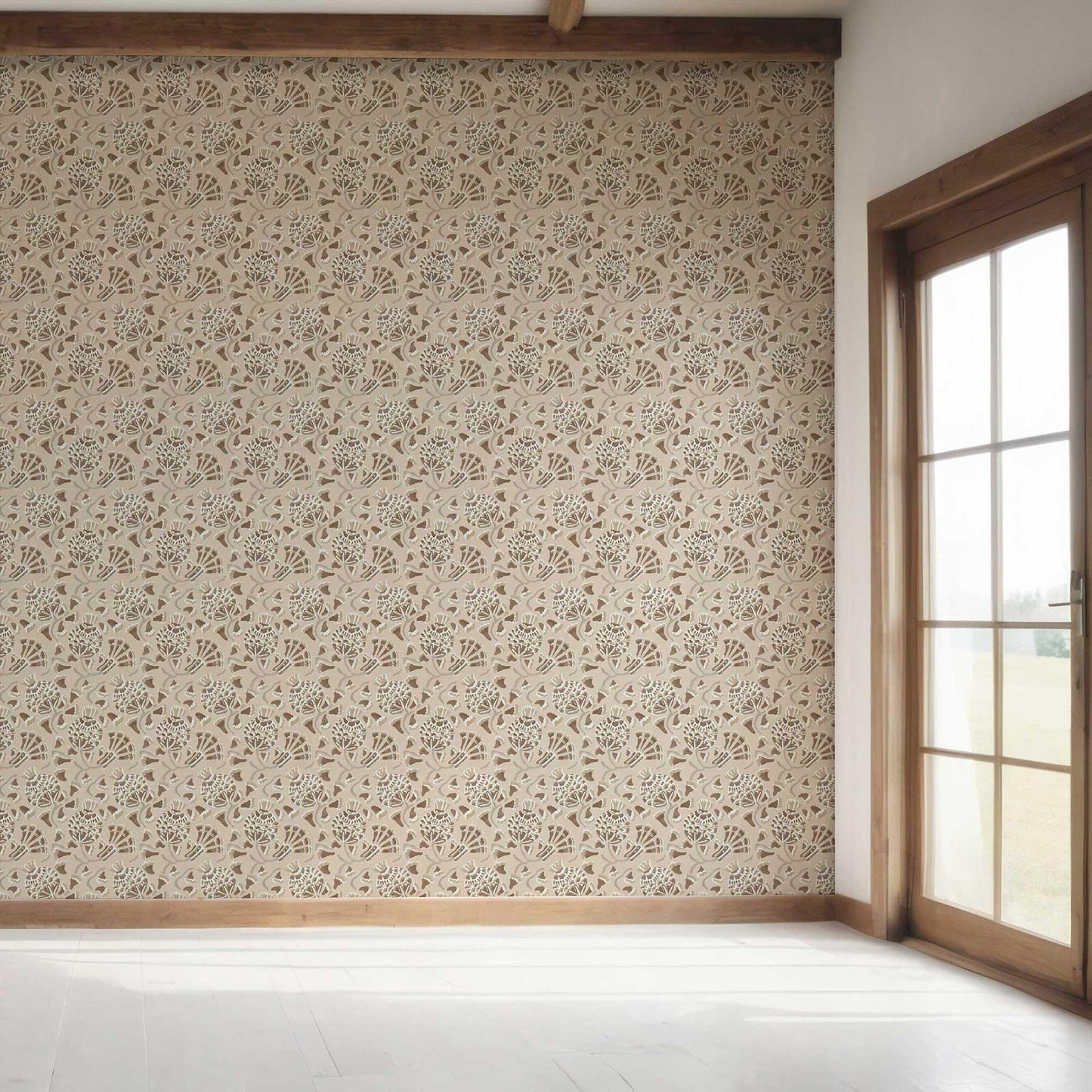 Buti Cascade Wallpaper - Sand Beige