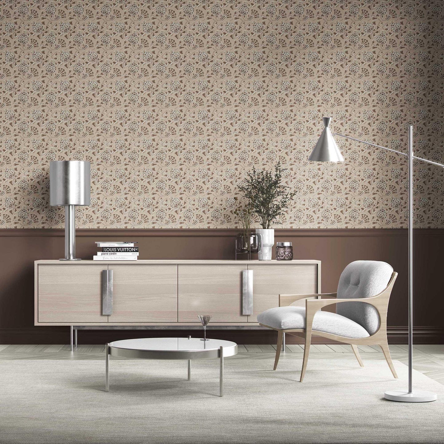 Buti Cascade Wallpaper - Sand Beige