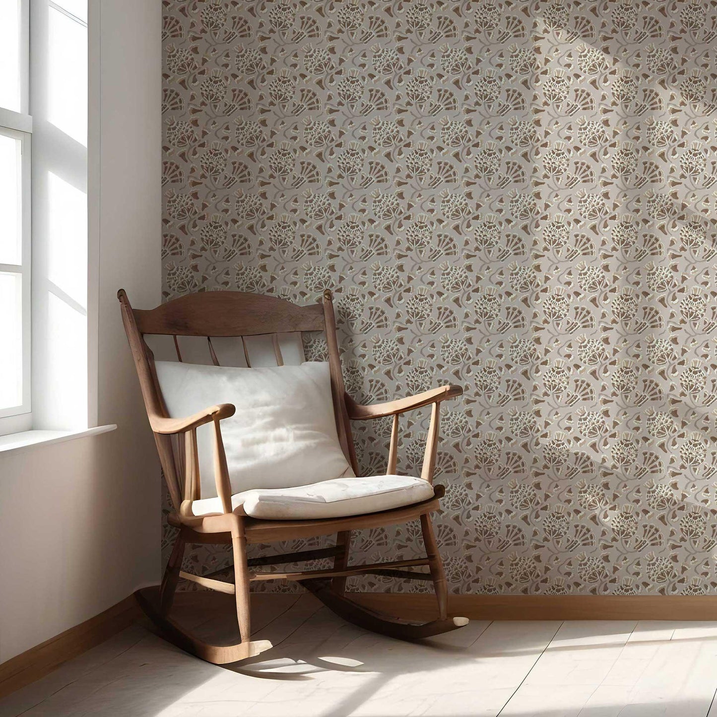 Buti Cascade Wallpaper - Stone Beige