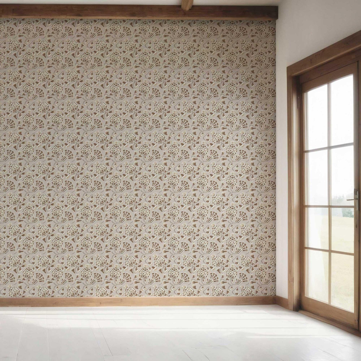 Buti Cascade Wallpaper - Stone Beige
