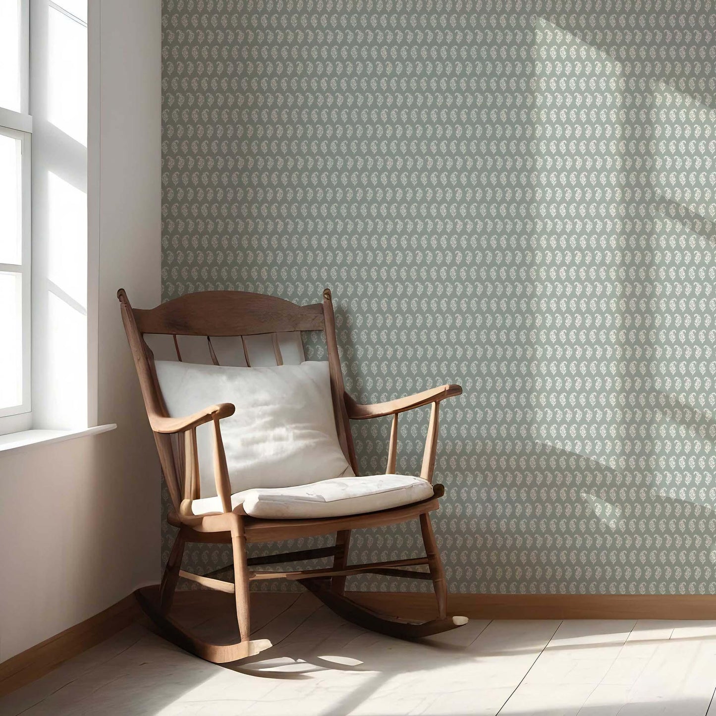 Kairi Trail Wallpaper - Sage Grey