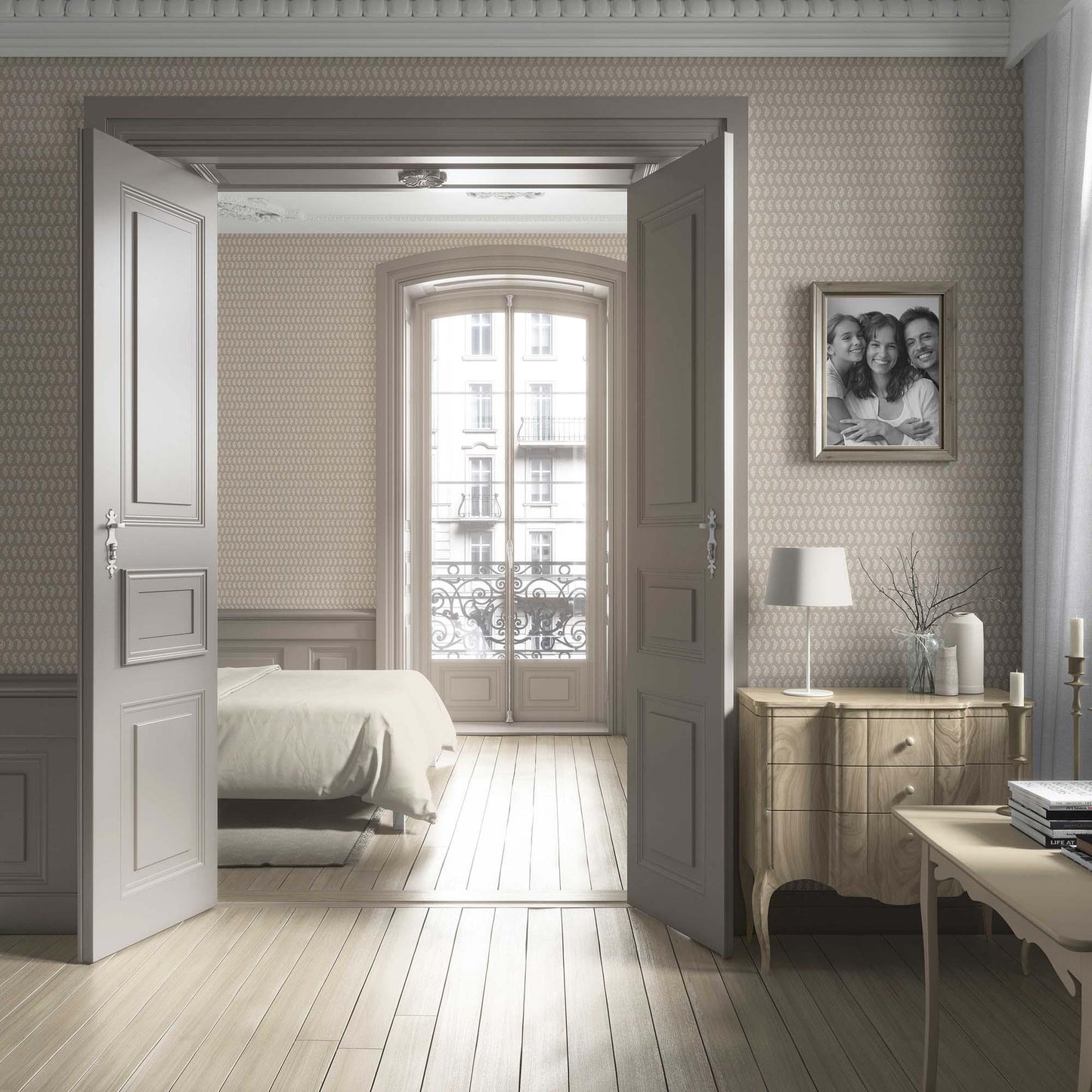 Kairi Trail Wallpaper - Muted Taupe