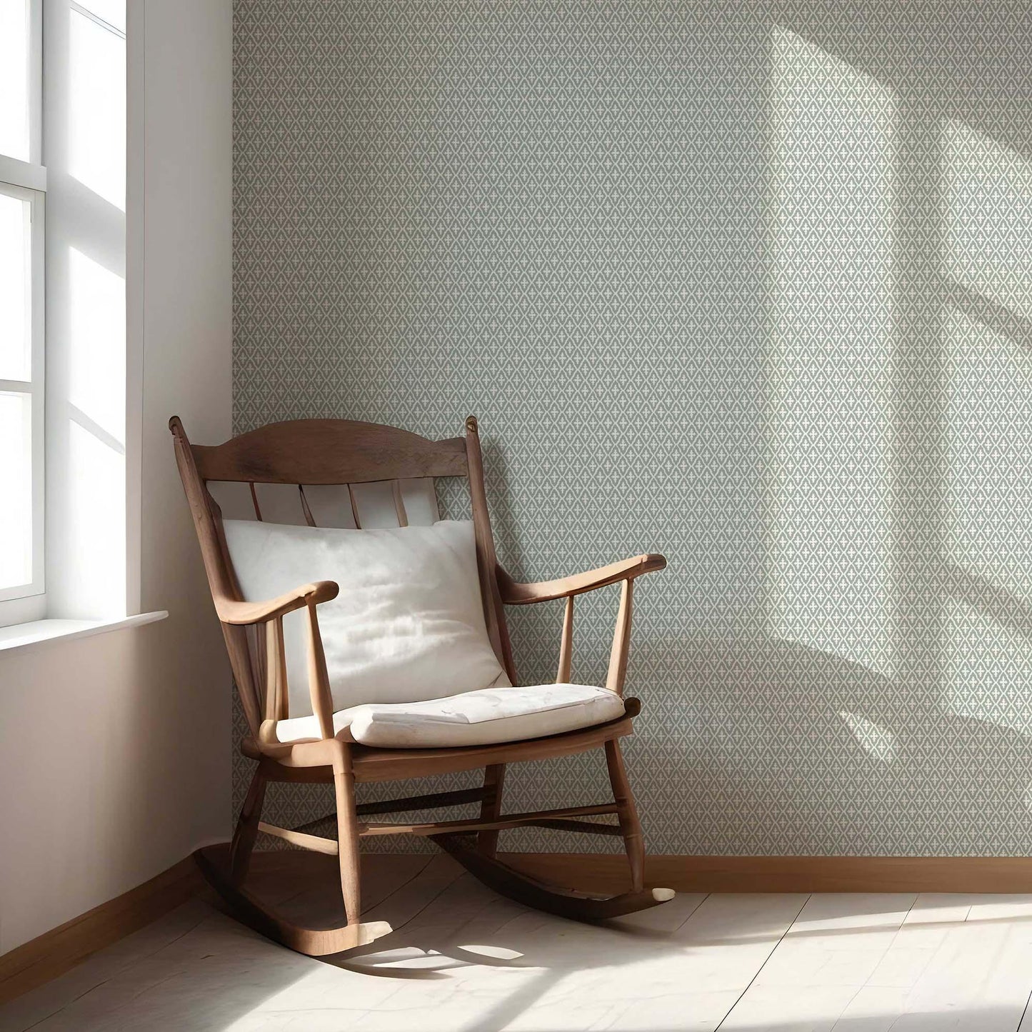 Mughal Grid Wallpaper - Sage Enclave