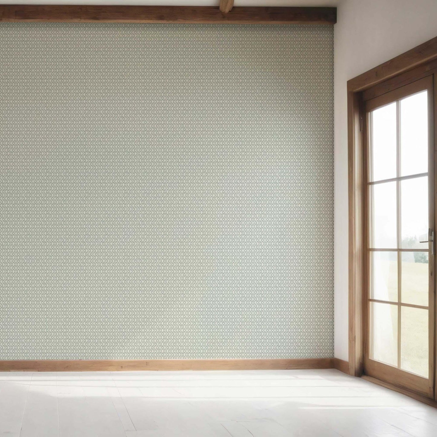 Mughal Grid Wallpaper - Sage Enclave