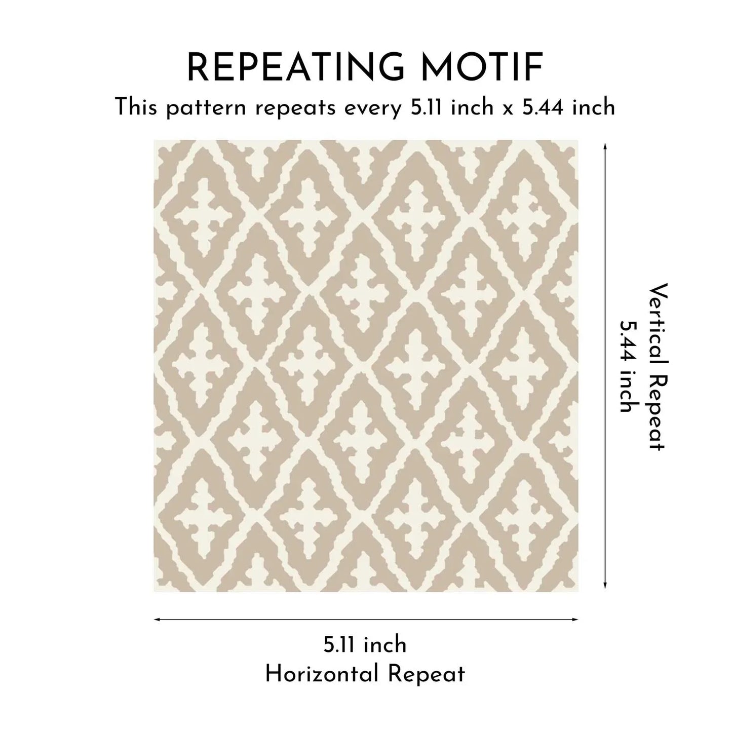 Mughal Grid Wallpaper - Taupe Tapestry