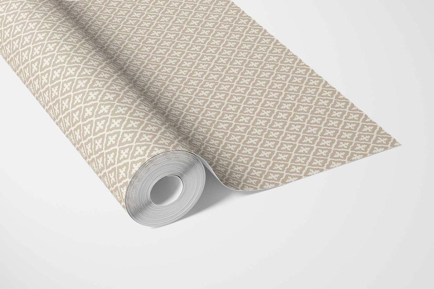 Mughal Grid Wallpaper - Taupe Tapestry