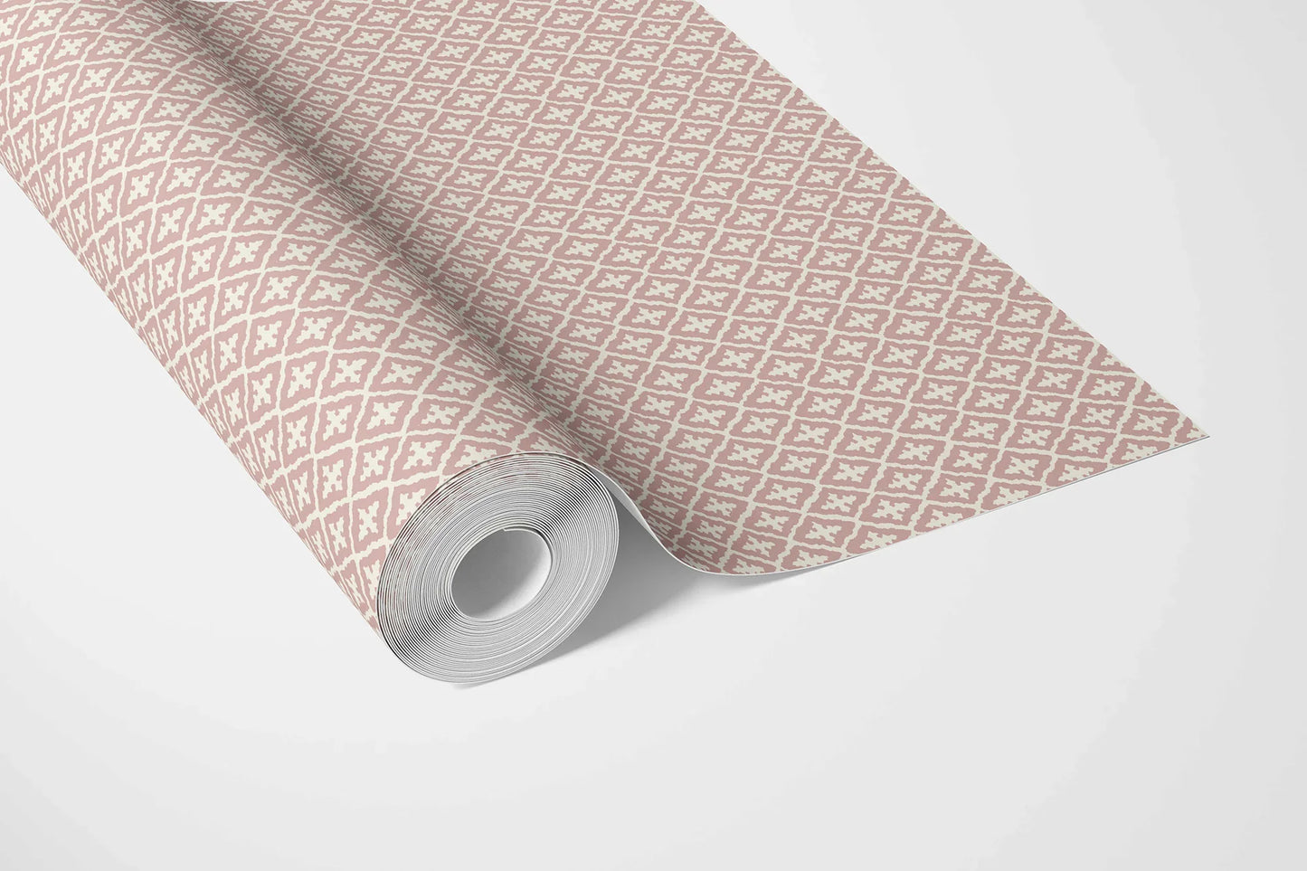 Mughal Grid Wallpaper - Coral Dust