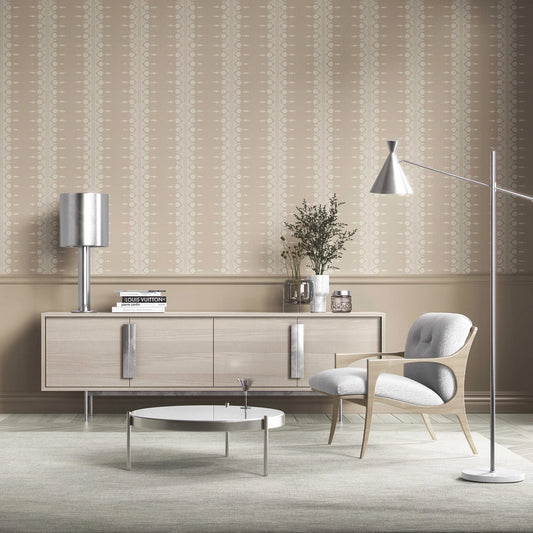 Zari Lineage Wallpaper - Tusk Beige