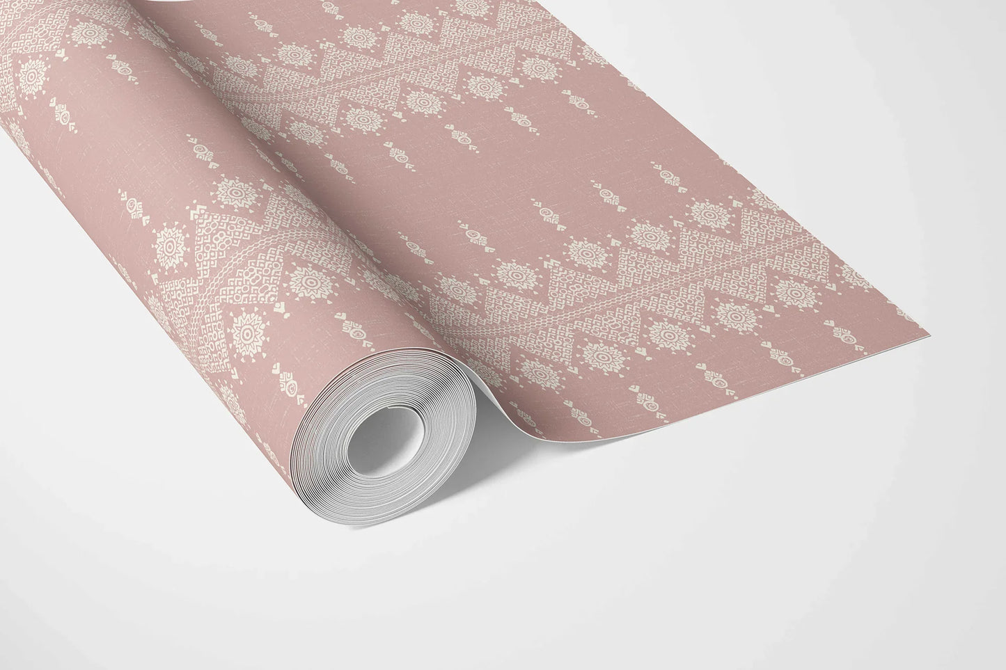Zari Lineage Wallpaper - Dusty Rosewood