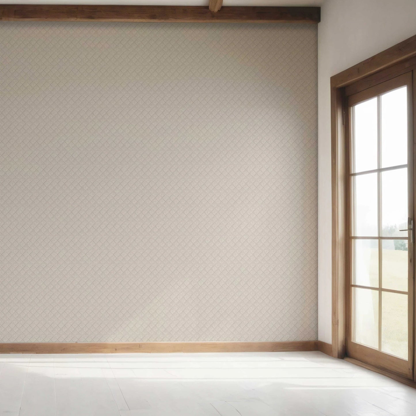 Jaali Echo Wallpaper - Taupe Tranquil