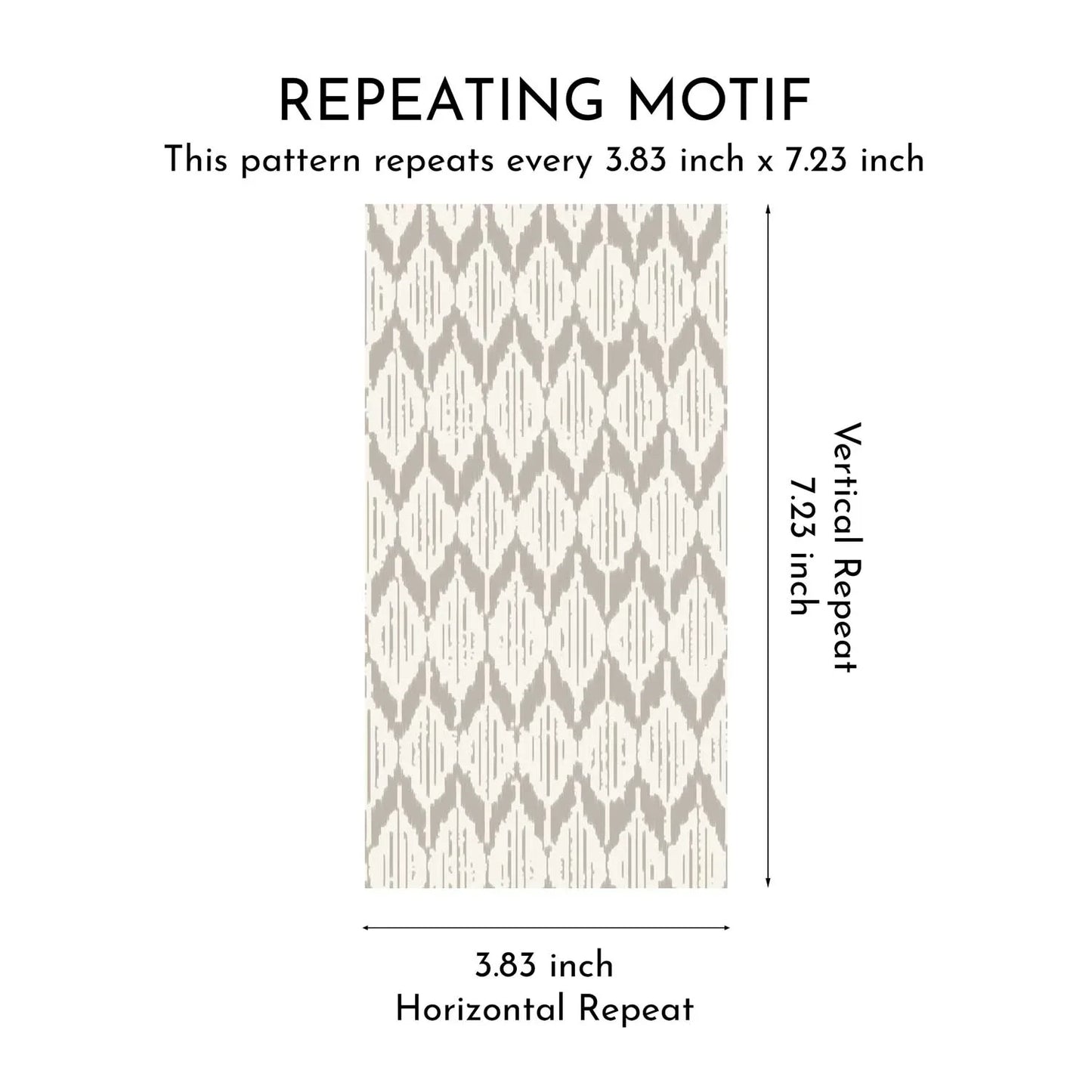 Ikat Reverie Wallpaper - Driftwood Grey