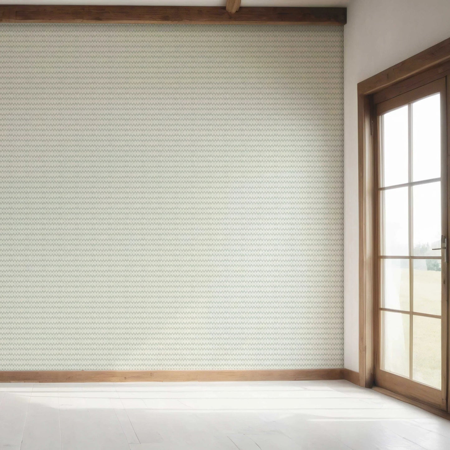 Ikat Reverie Wallpaper - Sage Mirage