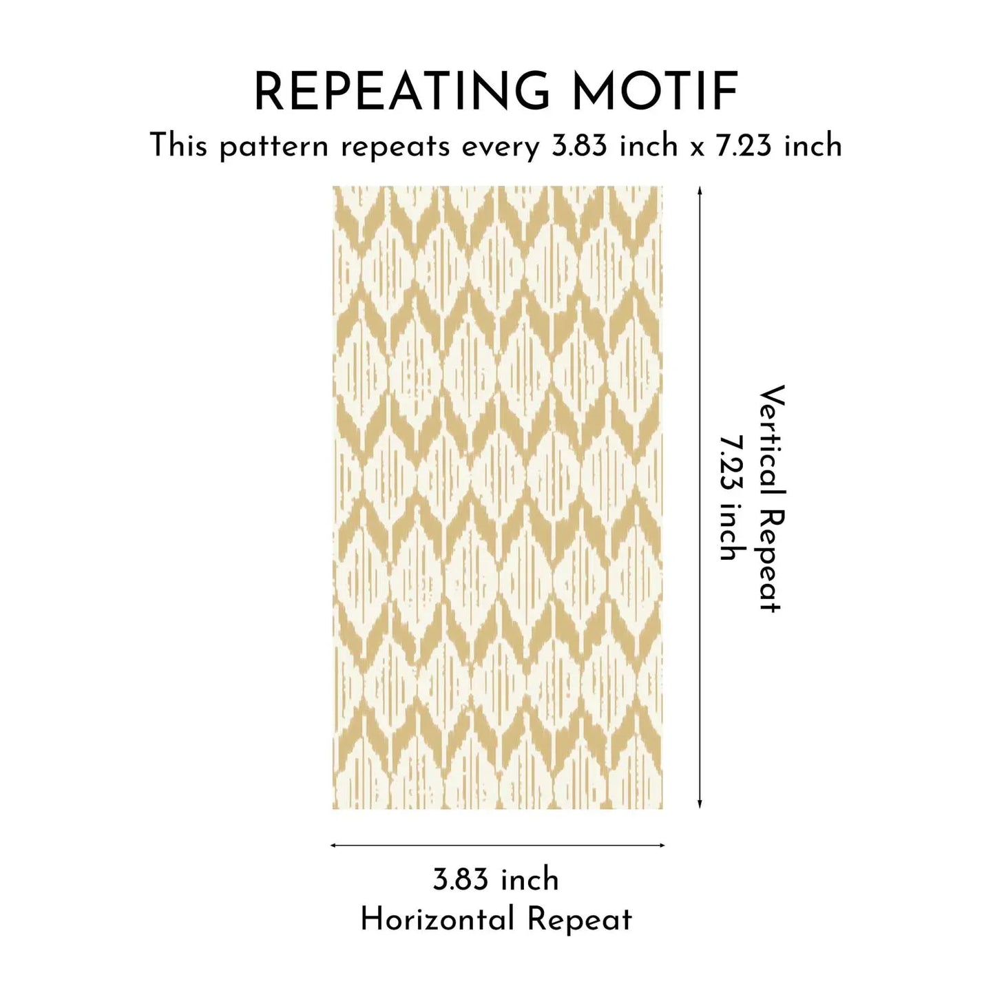 Ikat Reverie Wallpaper - Golden Husk