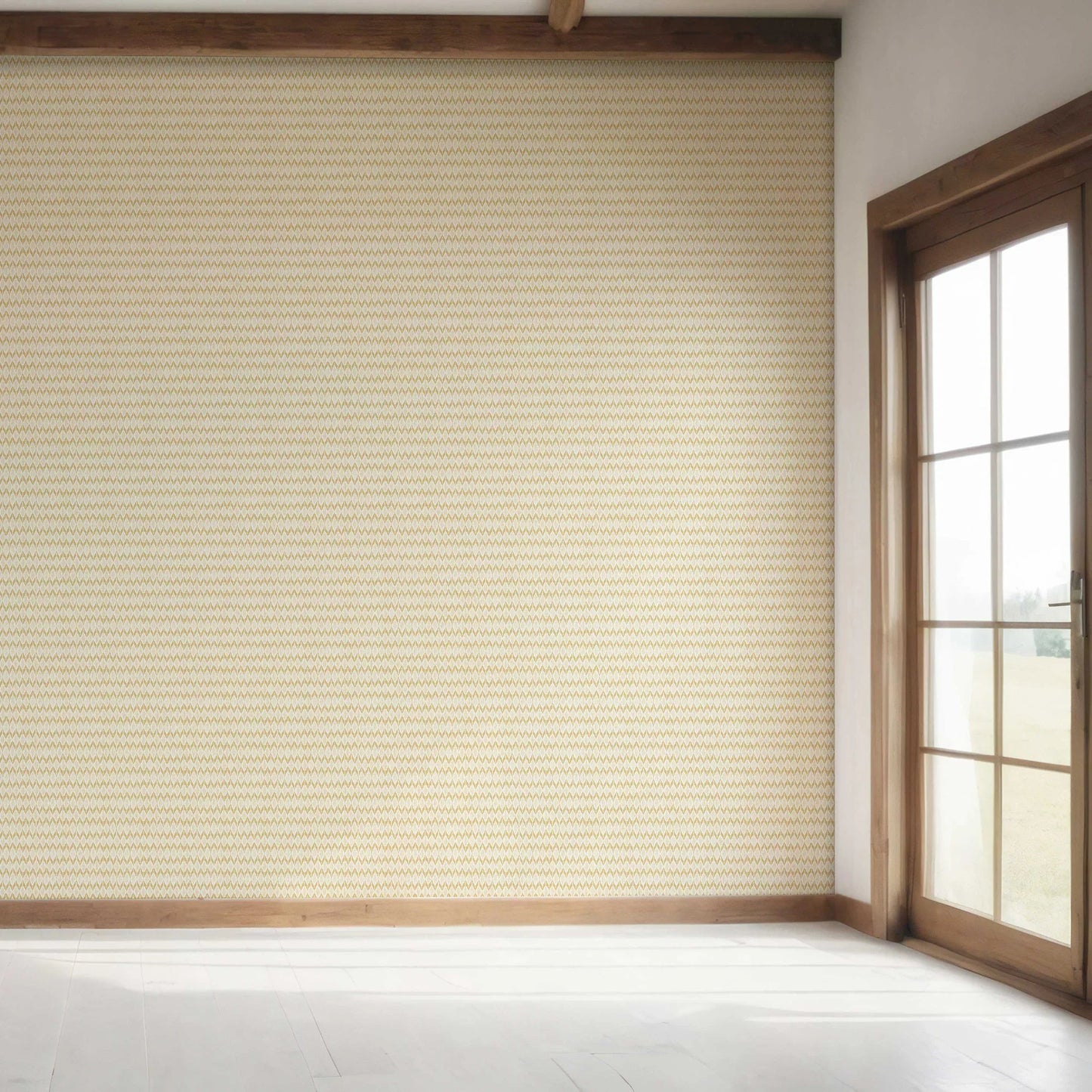 Ikat Reverie Wallpaper - Golden Husk