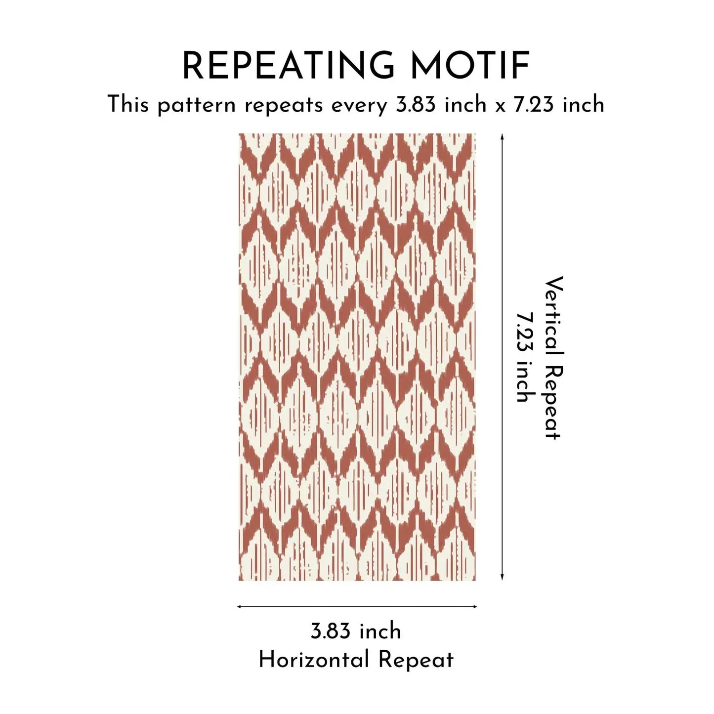 Ikat Reverie Wallpaper - Terracotta Veil