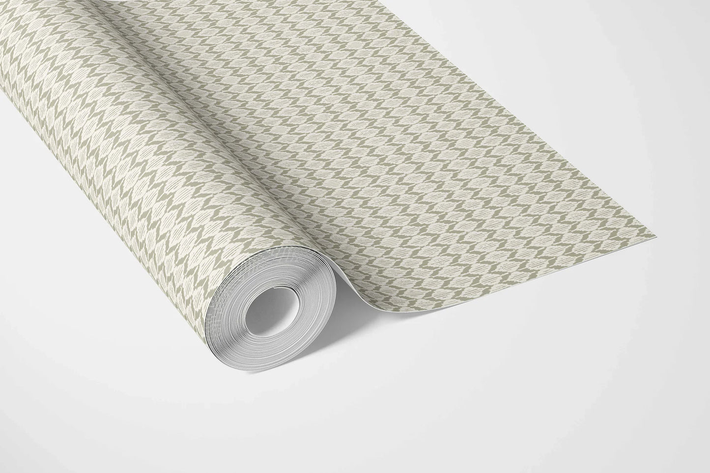 Ikat Reverie Wallpaper - Mossed Ivory