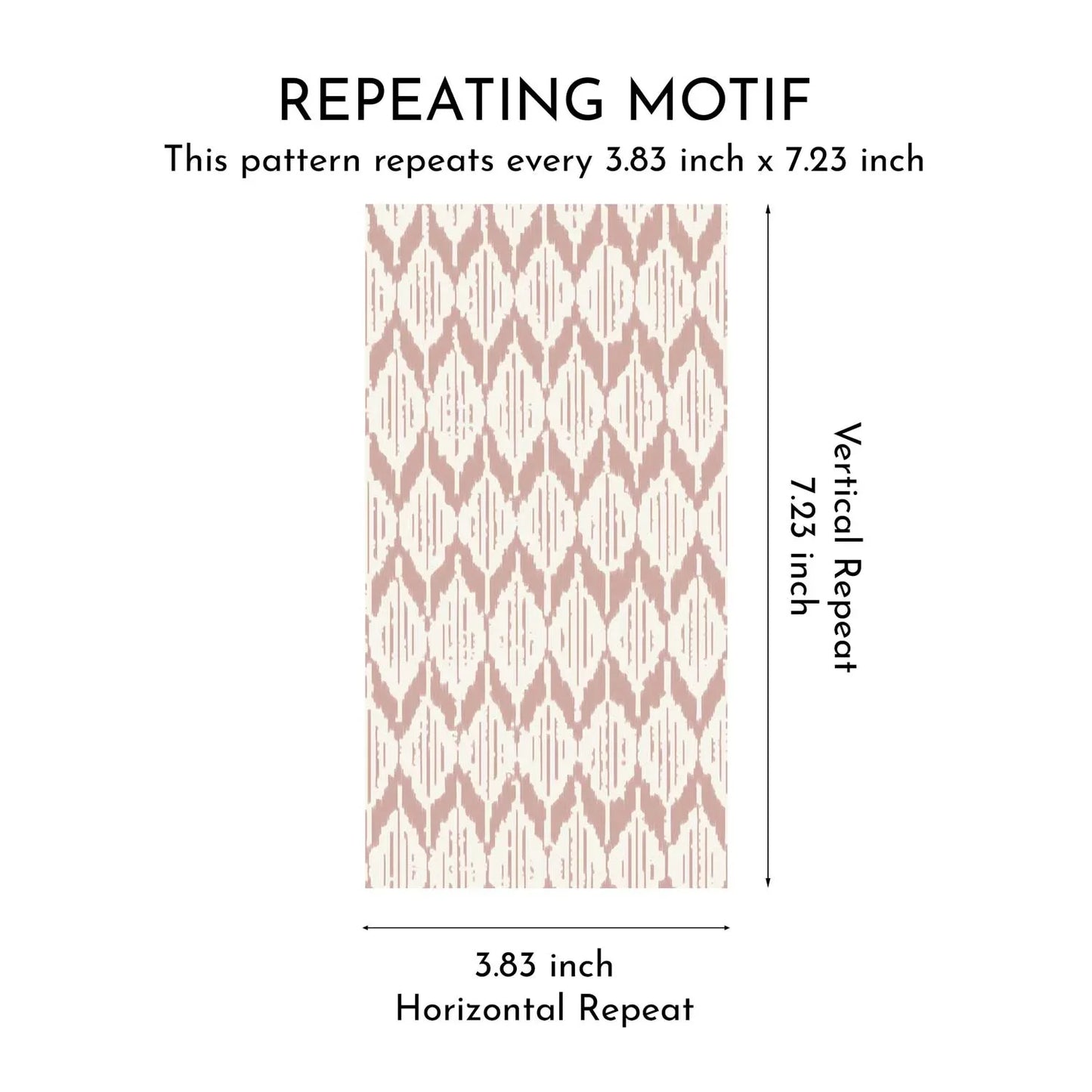 Ikat Reverie Wallpaper - Blushed Clay