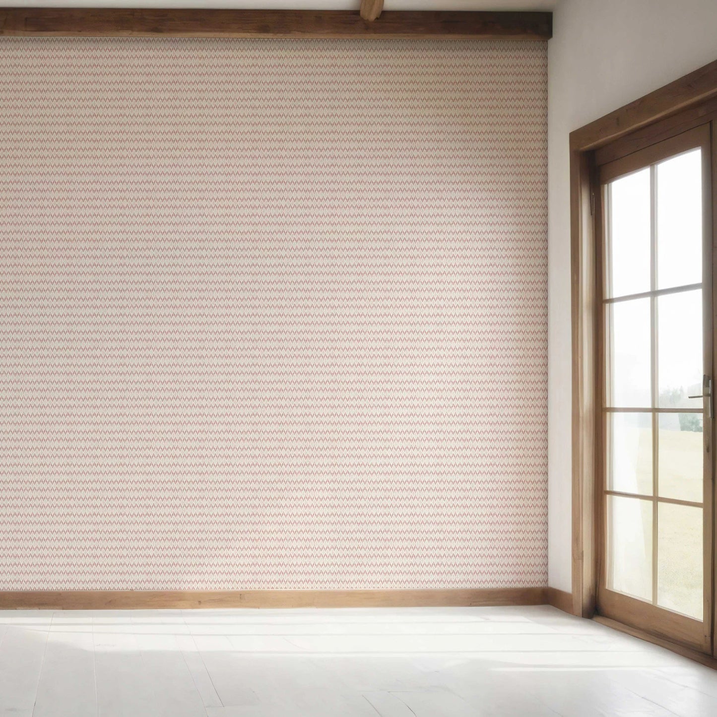 Ikat Reverie Wallpaper - Blushed Clay