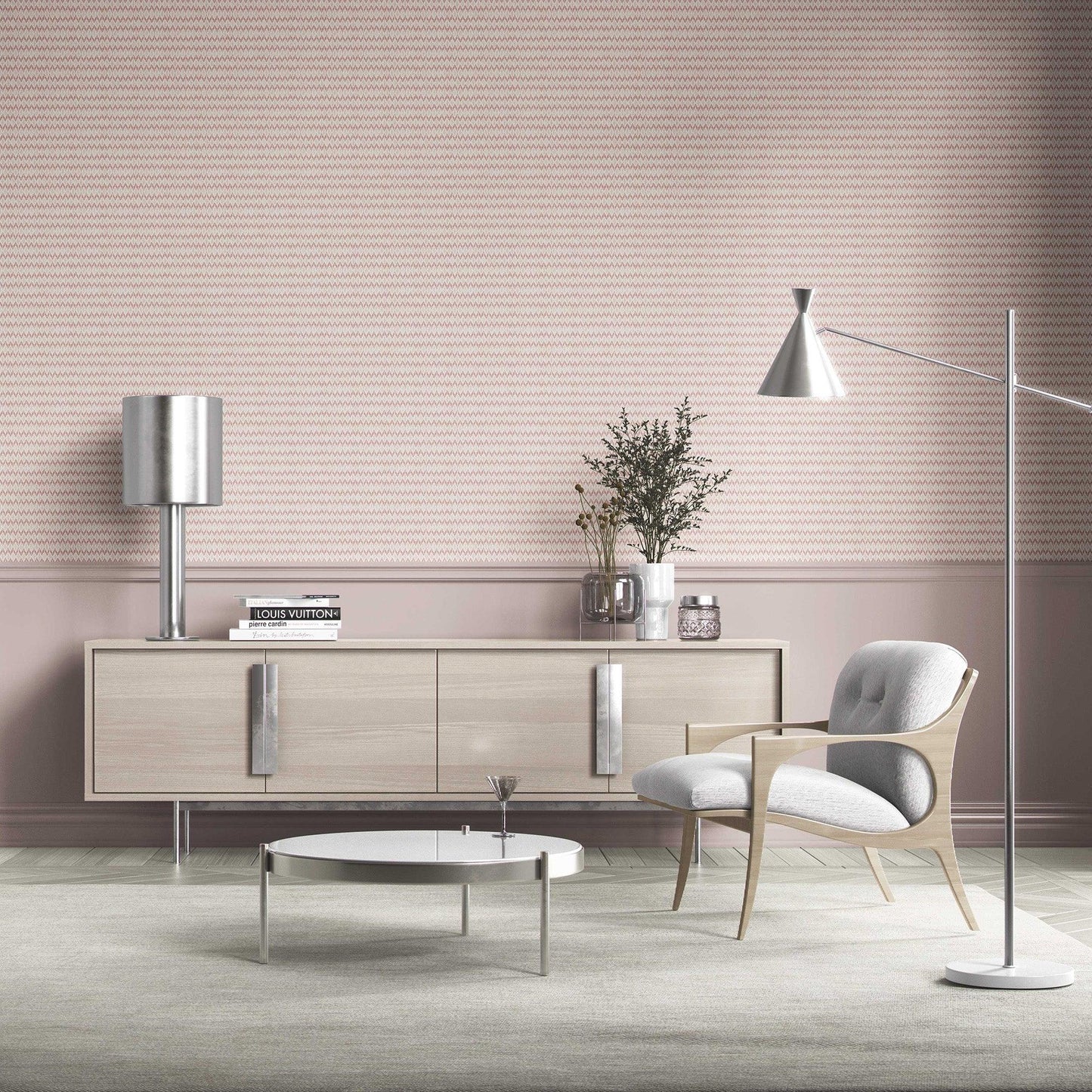 Ikat Reverie Wallpaper - Blushed Clay