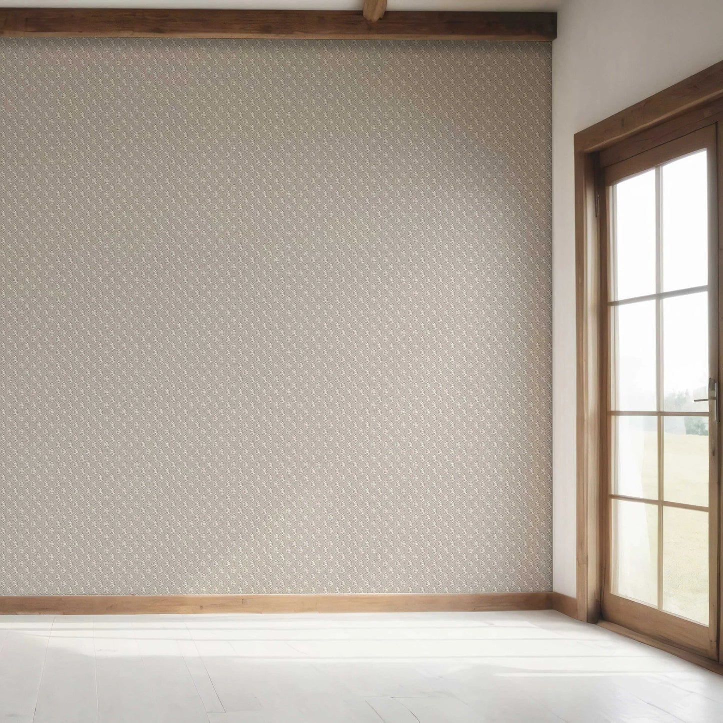 Nazaara Wallpaper - Muted Cocoa