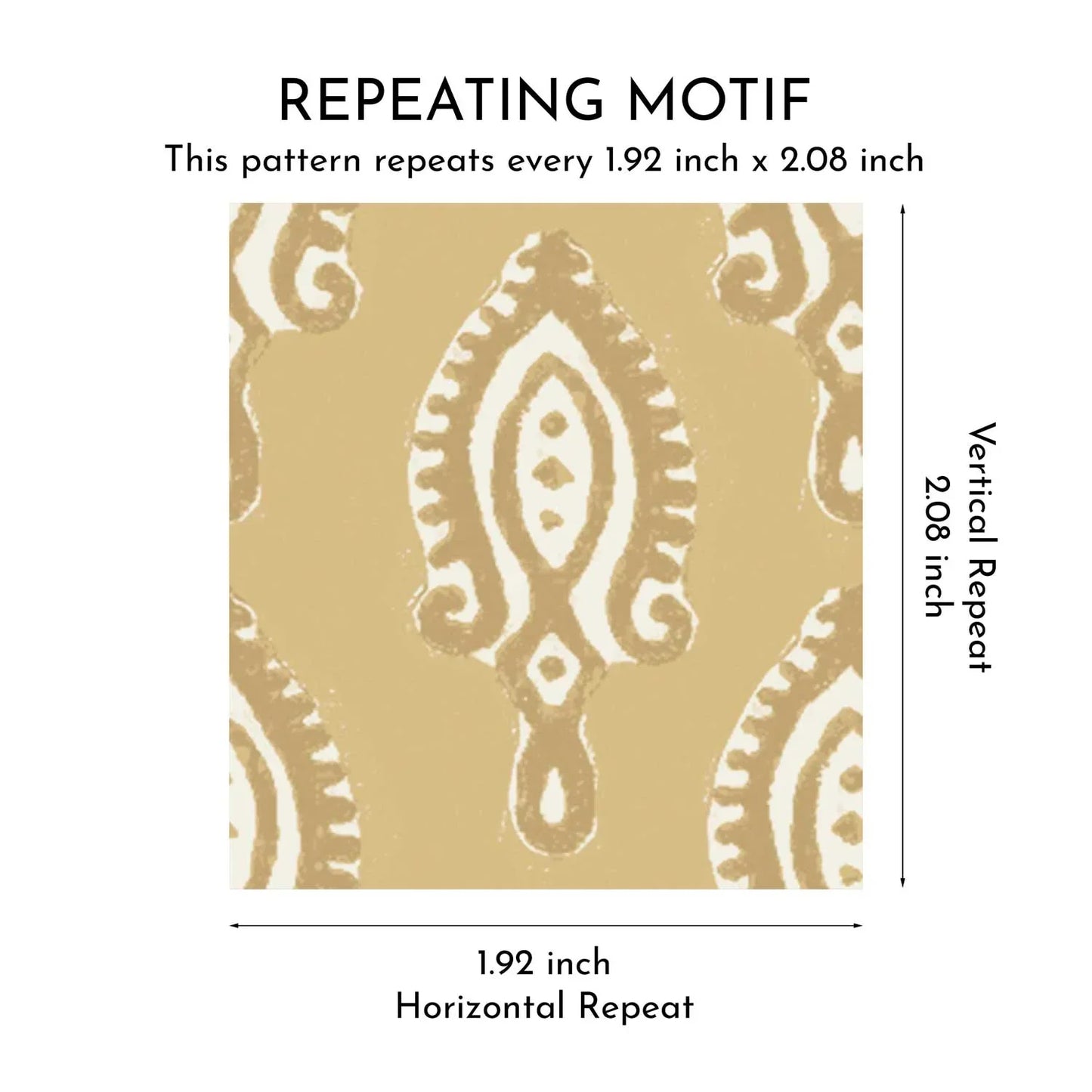 Nazaara Wallpaper - Butternut Gold