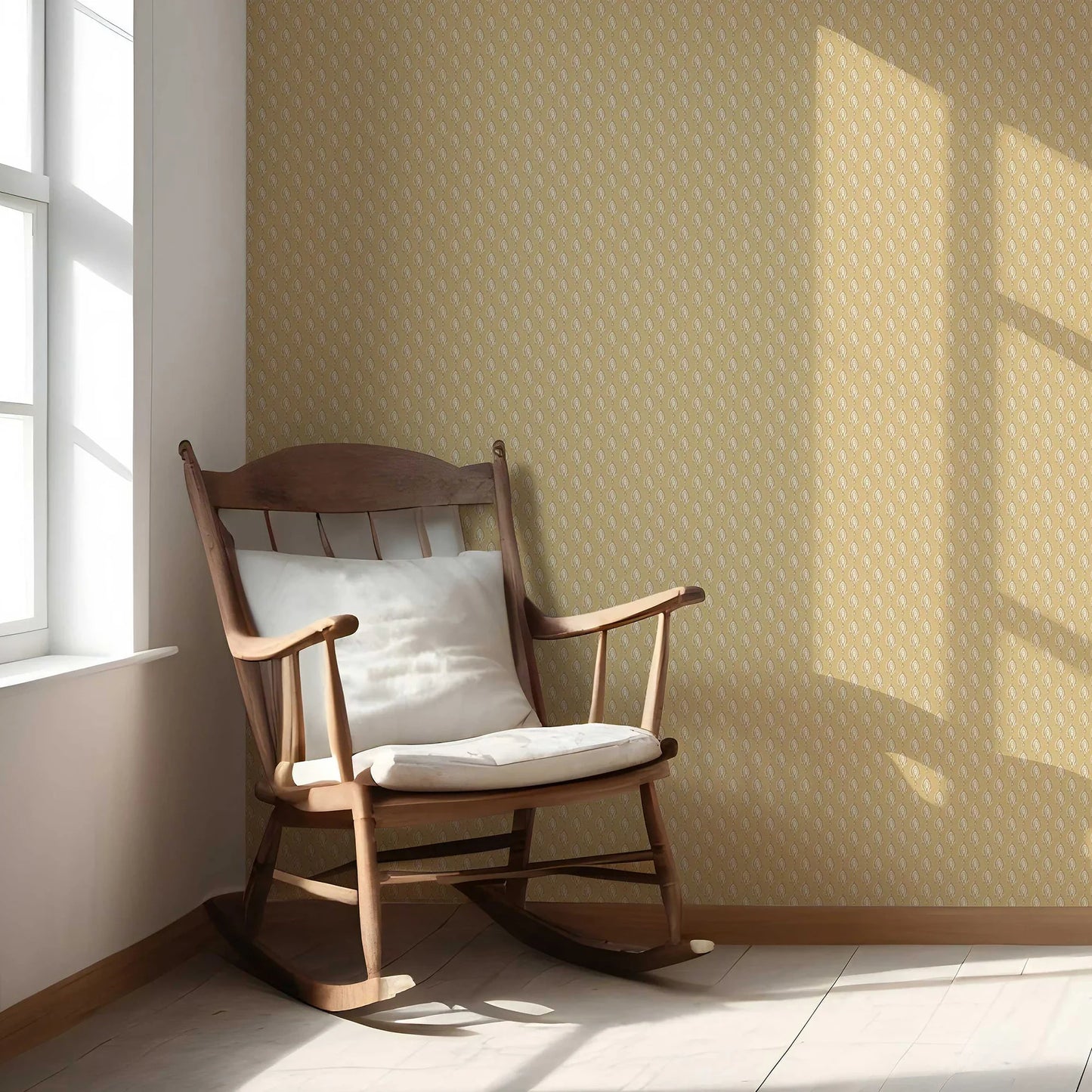 Nazaara Wallpaper - Butternut Gold