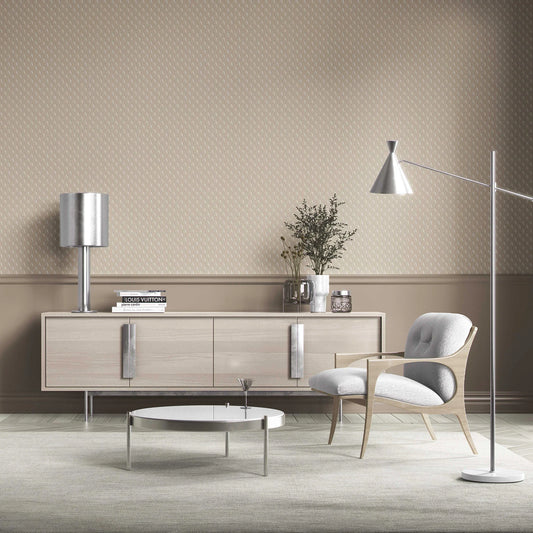 Nazaara Wallpaper - Muted Sandstone