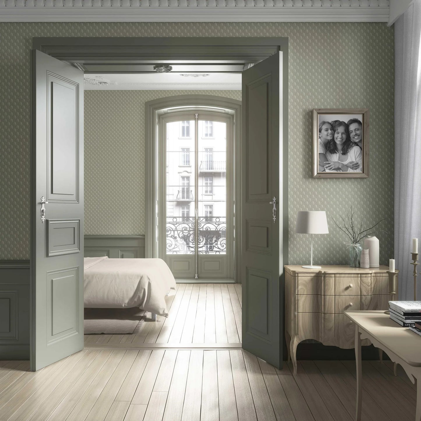 Nazaara Wallpaper - Willow Fern