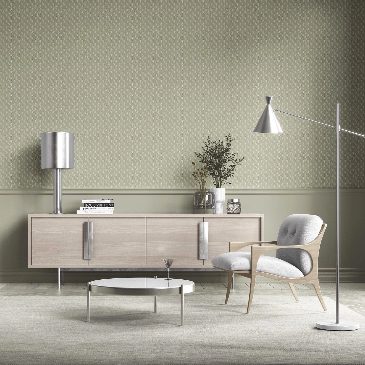 Nazaara Wallpaper - Willow Fern