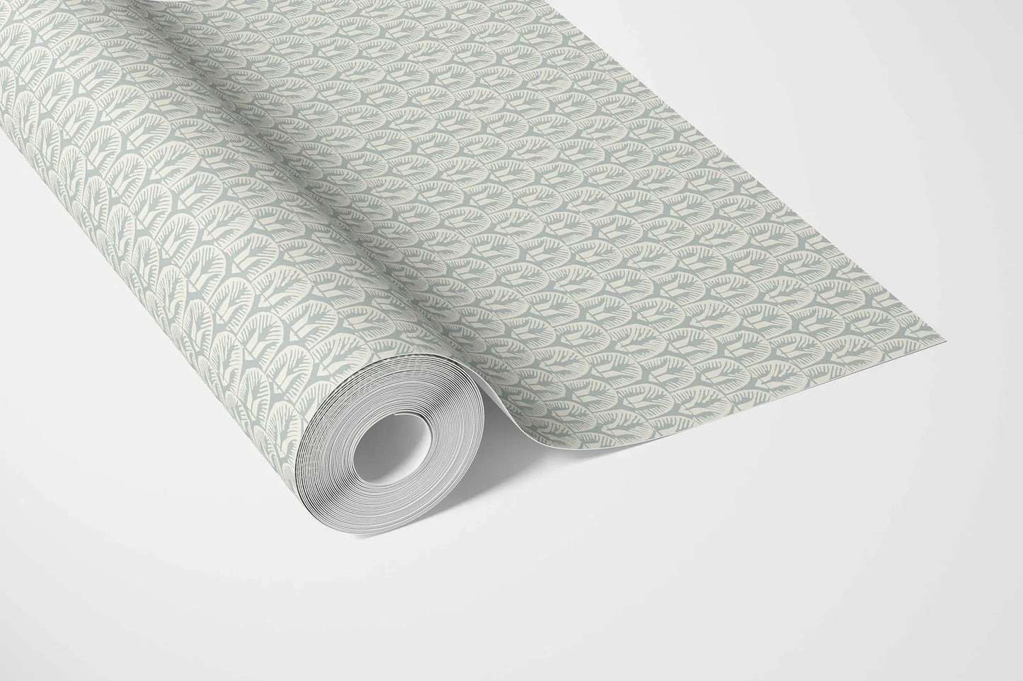 Arched Canopy Wallpaper - Misty Jade