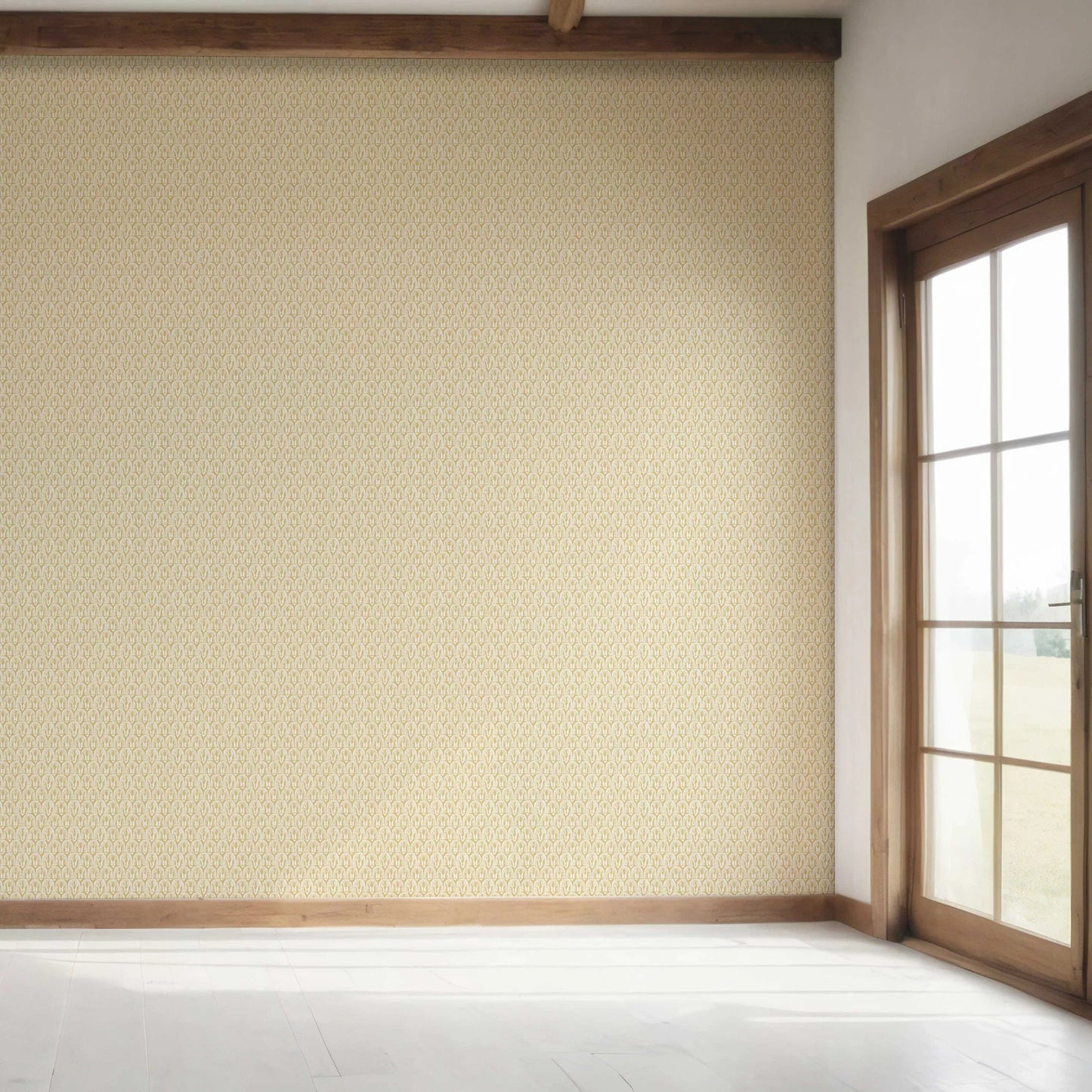 Arched Canopy Wallpaper - Golden Palm