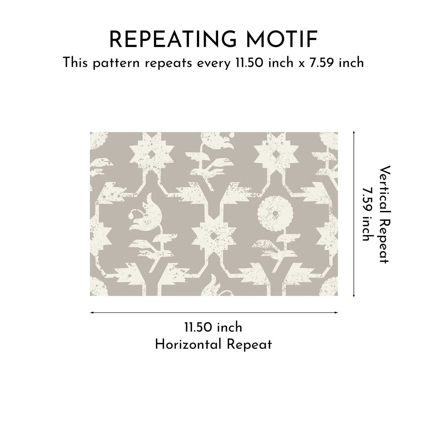 Wild Bloom Wallpaper - Smoky Taupe