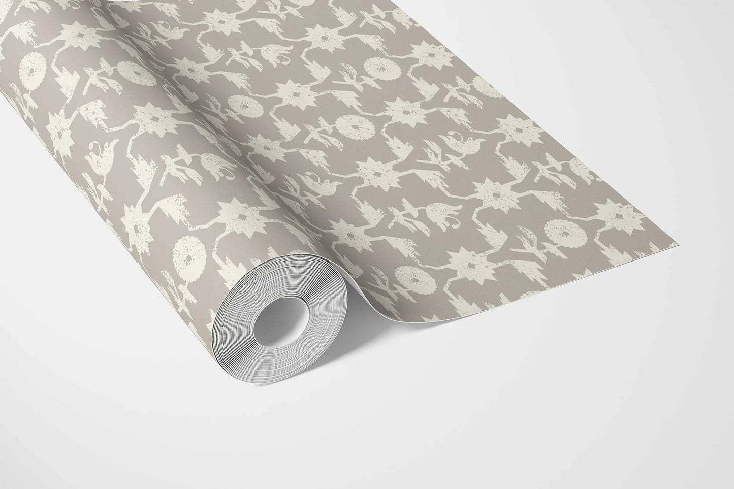 Wild Bloom Wallpaper - Smoky Taupe