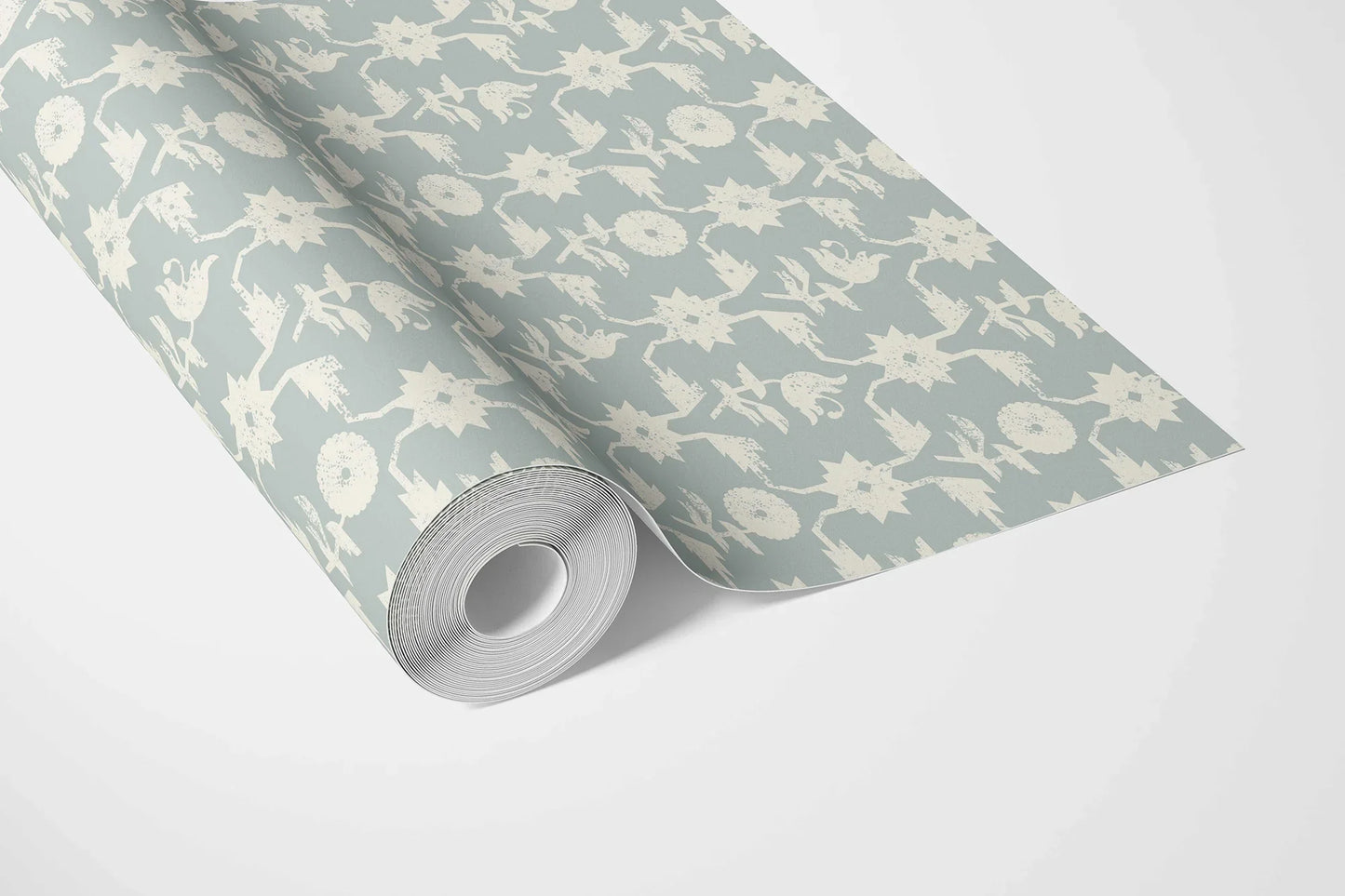 Wild Bloom Wallpaper - Fogflower Blue