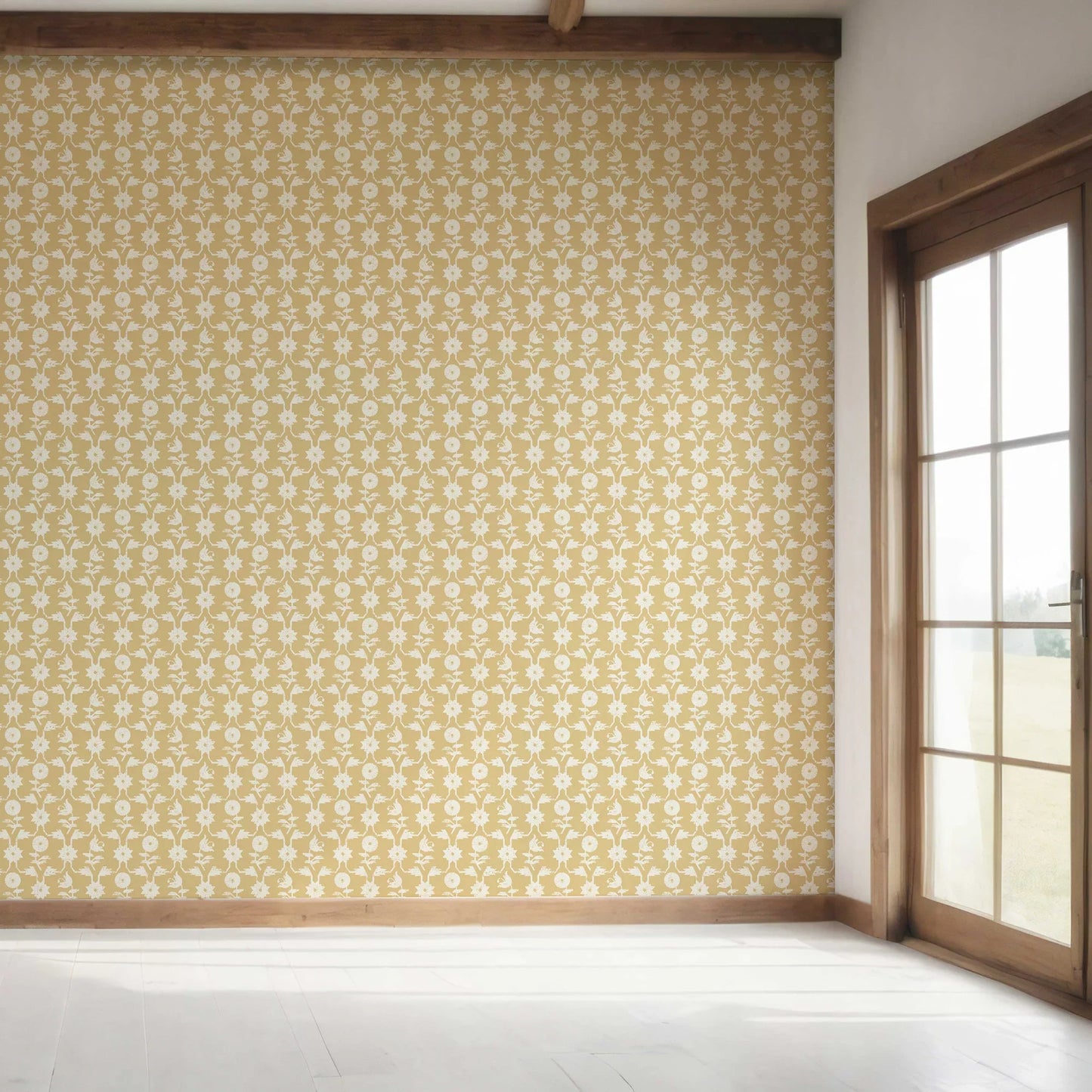Wild Bloom Wallpaper - Butterscotch Muse