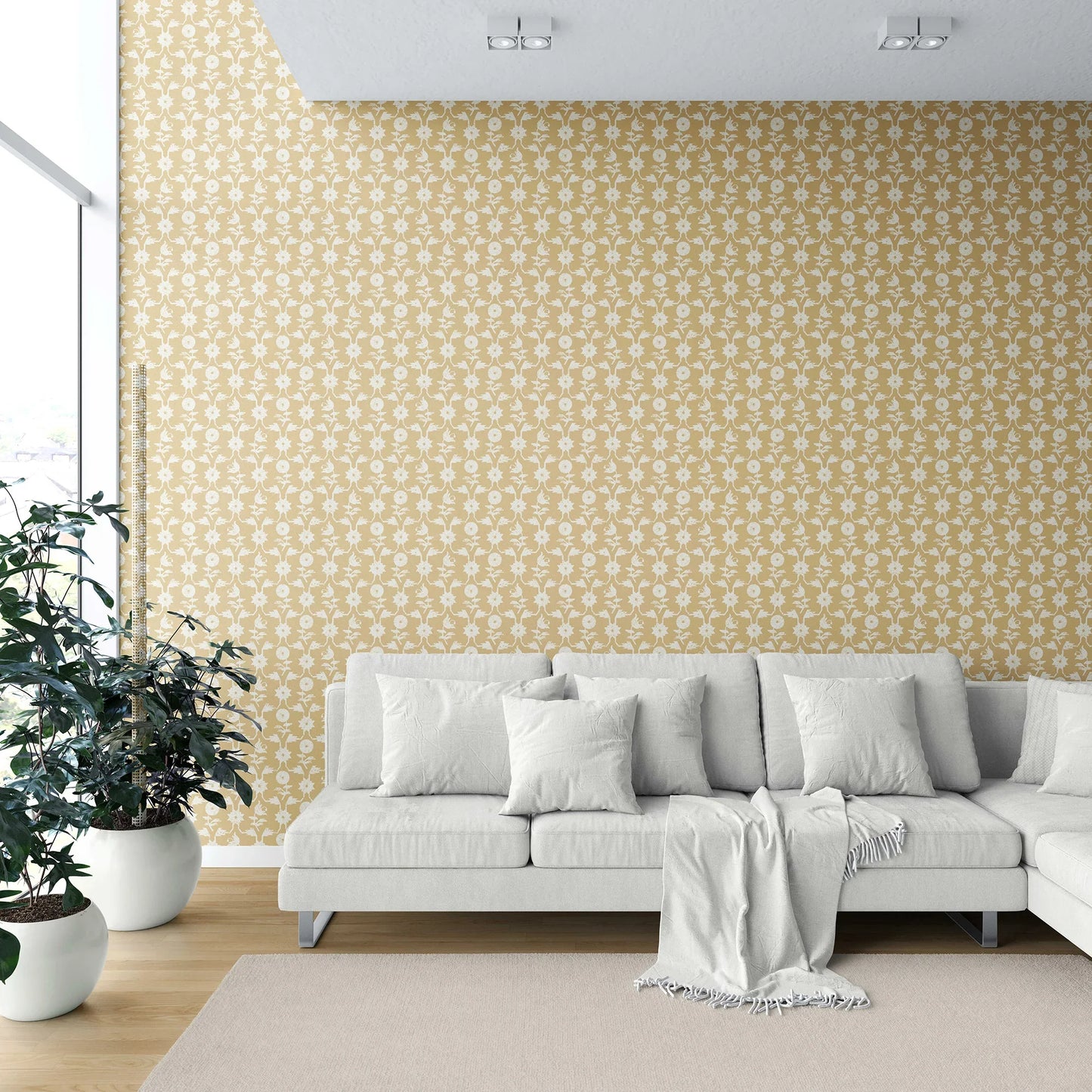 Wild Bloom Wallpaper - Butterscotch Muse