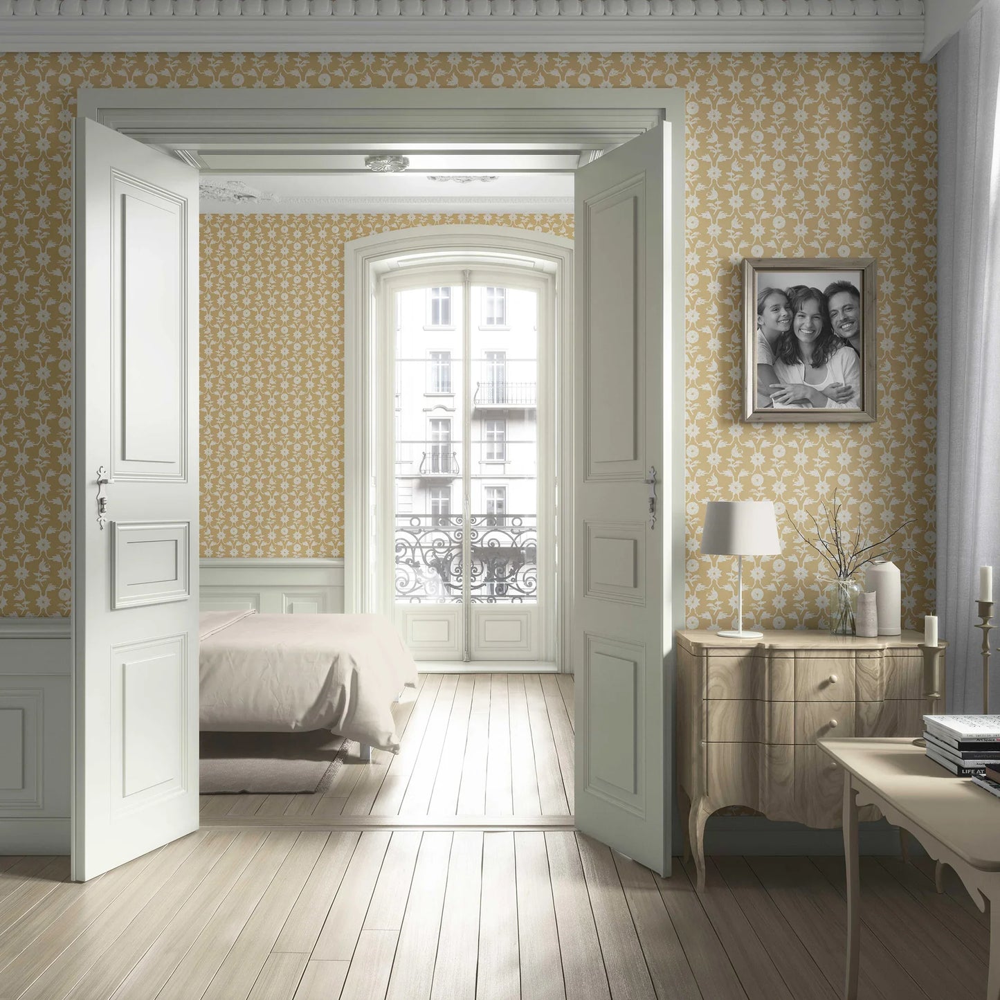 Wild Bloom Wallpaper - Butterscotch Muse