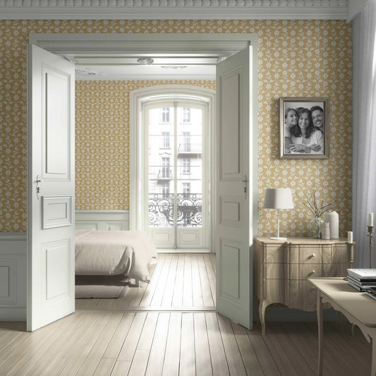 Wild Bloom Wallpaper - Butterscotch Muse