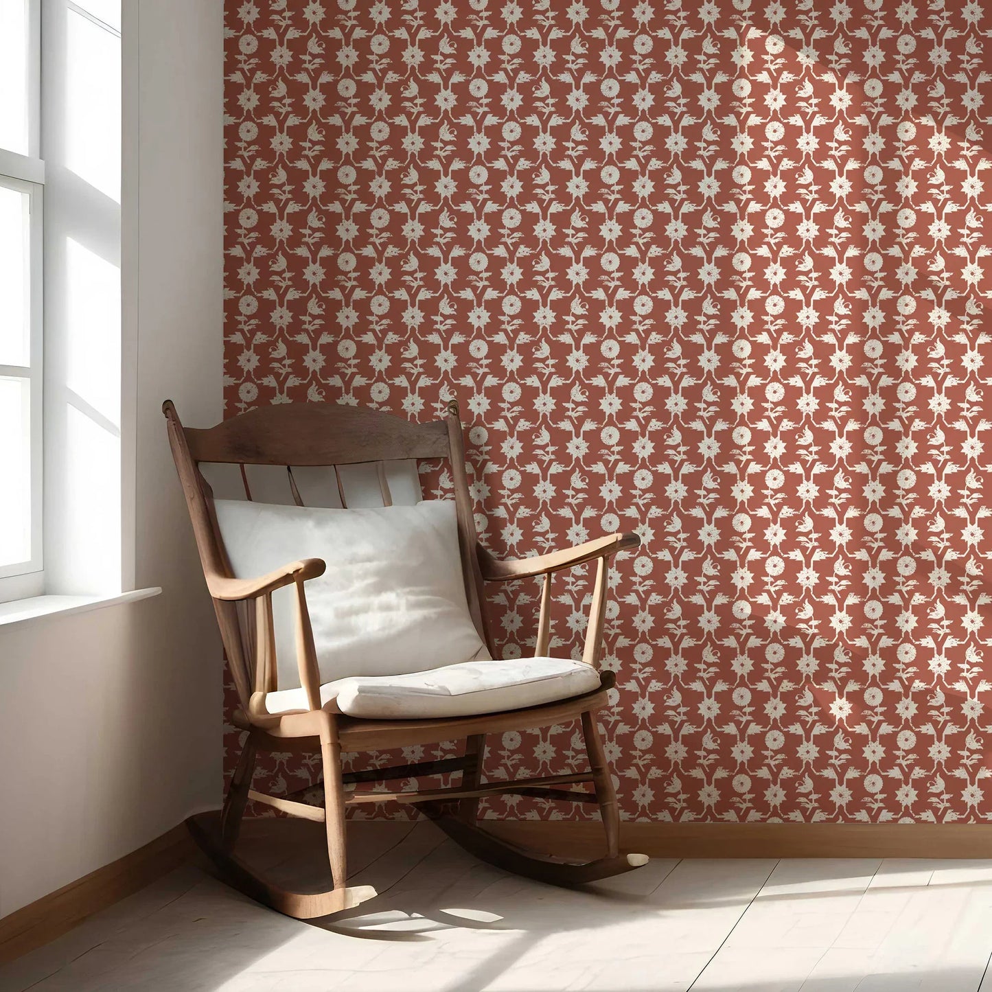 Wild Bloom Wallpaper - Terracotta Grove
